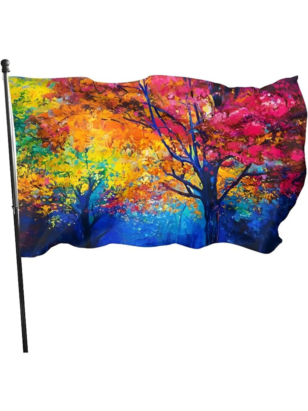 Autumn Fall Trees Flag 3x5 Ft Outdoor Decorative Banner